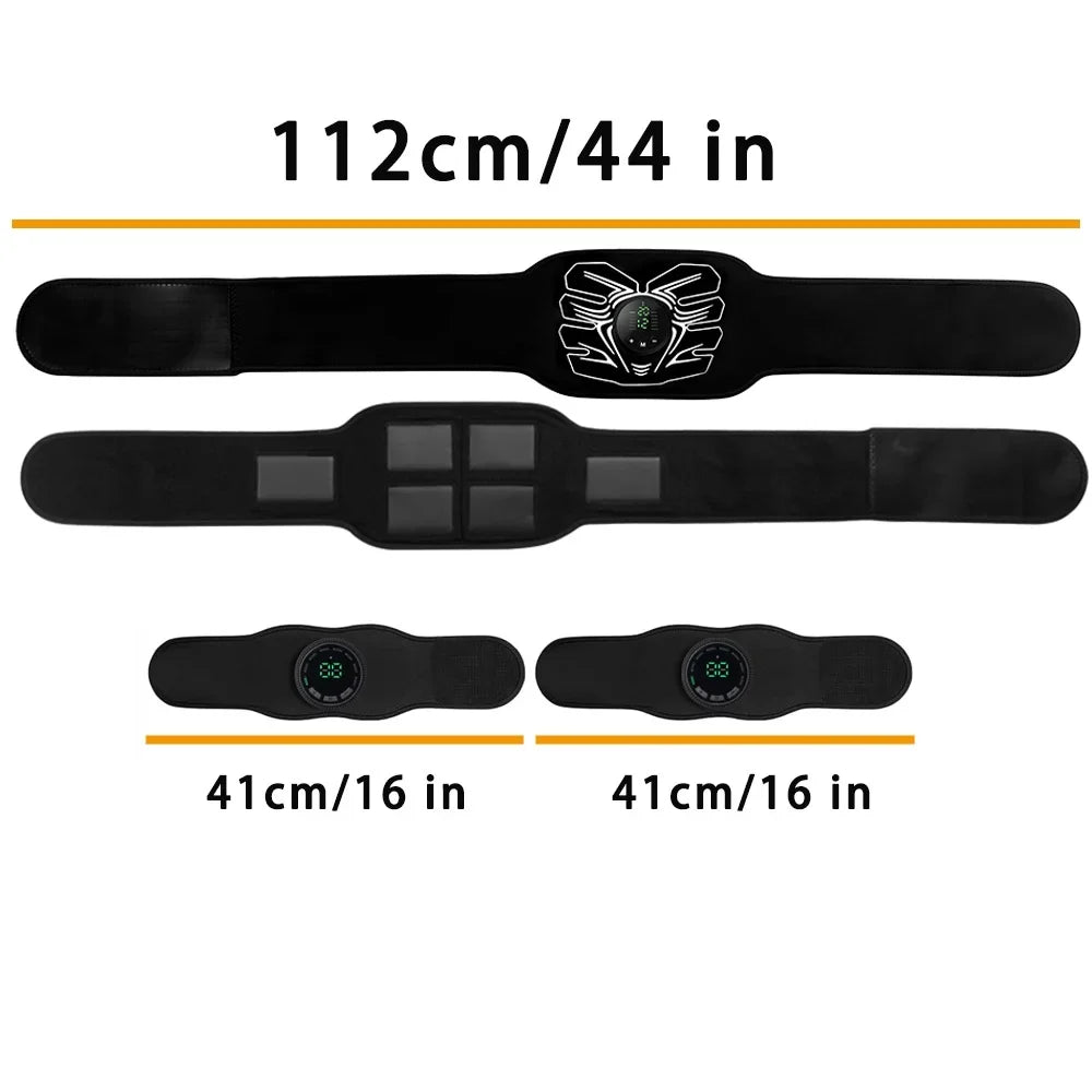 Muscle for Office Machine,Abdominal Ab Home Equipment Portable Stimulator Fitness Workout Toning Abdomen Stimulator,Ab Belt ABS Workout