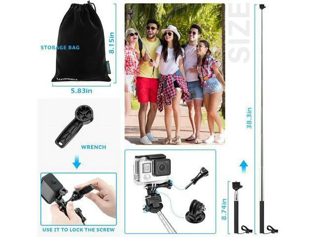 EK5000 4K Accessories Action WiFi 8 5/Session SJ4000 Fusion 4/3+/3/2/1 EK7000 Camera SJ5000 9 7 for AKASO GoPro Kit 5/Hero 6 Hero Max