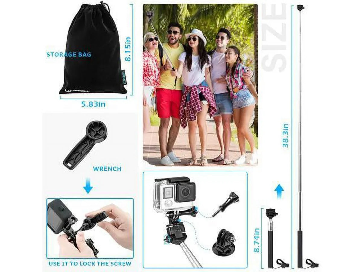 EK5000 4K Accessories Action WiFi 8 5/Session SJ4000 Fusion 4/3+/3/2/1 EK7000 Camera SJ5000 9 7 for AKASO GoPro Kit 5/Hero 6 Hero Max
