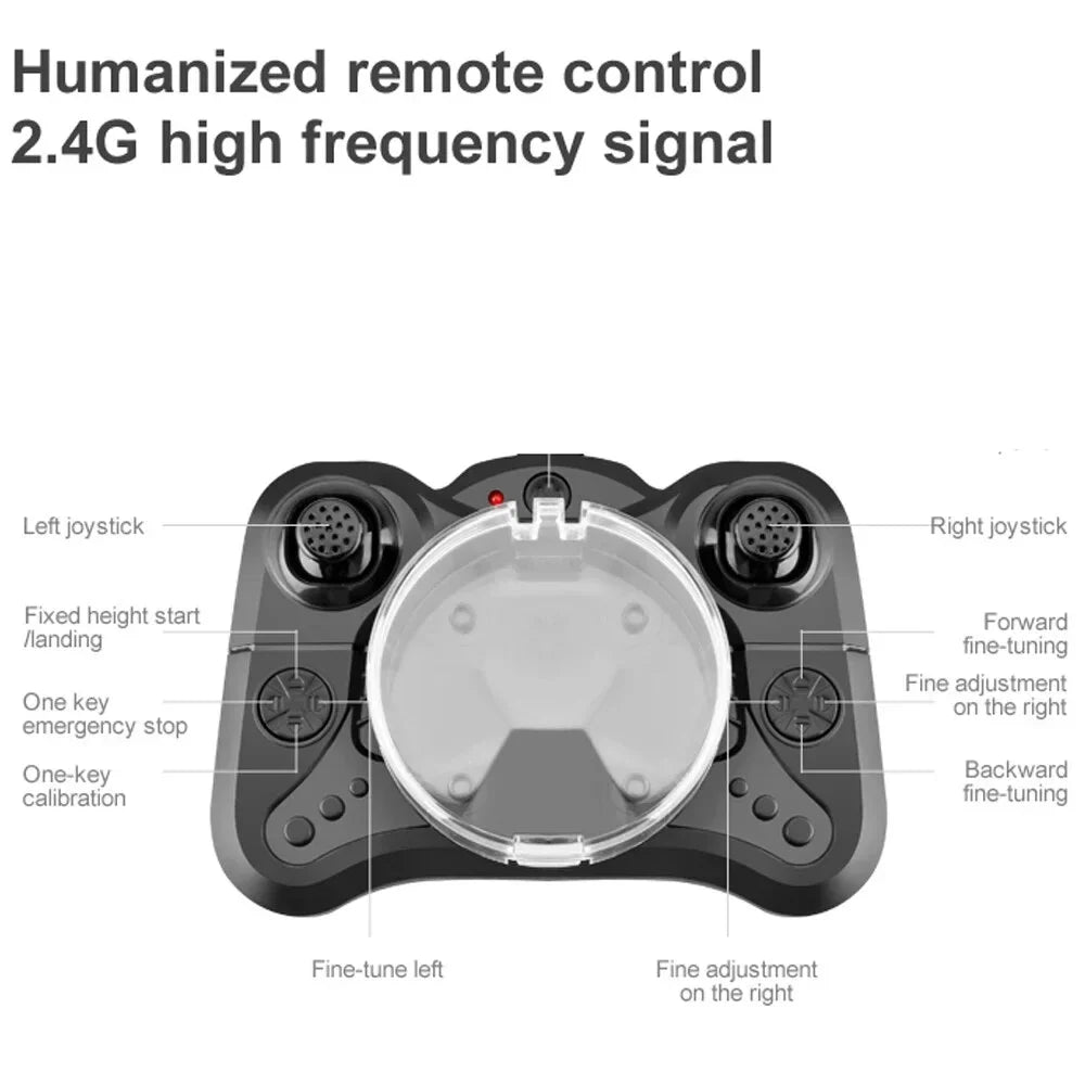 RC 2pcs Drone Gift Beginners Mini Drones Toys for and Landing Kids,RC for Foldable Quadcopter Aircraft Click and Batteries,Headless Suitable Camera With Take-off One K01 HD