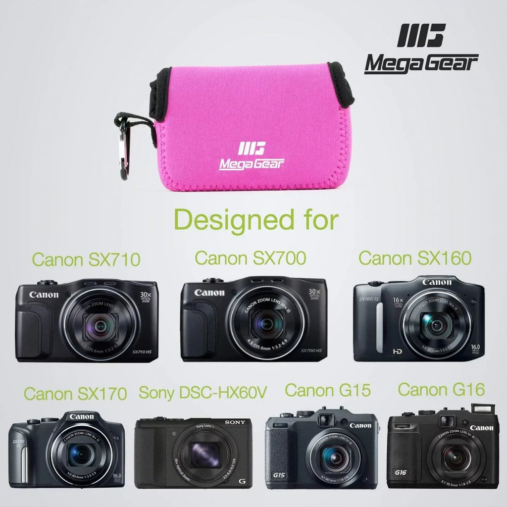 Camera HS, Case PowerShot HS, IS G15, SX170 Canon SX700 Neoprene Canon SX160 Sony DSC-HX50V, DSC-HX60V, HS, SX710 MegaGear G16, IS, SX720