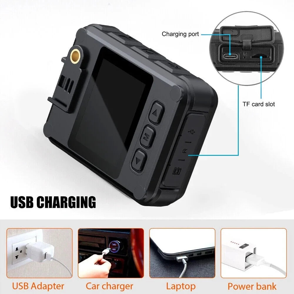 Camcorder 1080P IP67 2" HD Screen WiFi LCD Cam Helmet 300W Record 128G Loop Full Action Colour Support Memory Waterproof Jahy2Tech