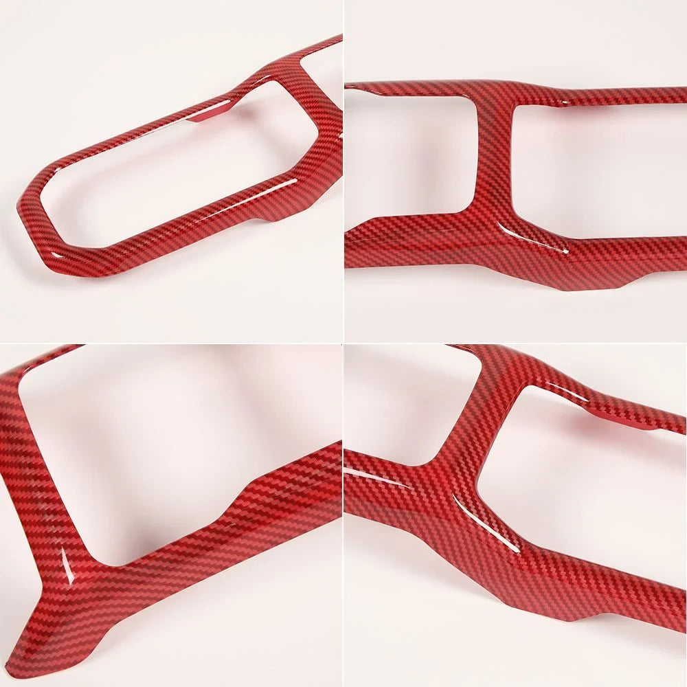 Jeep Gear Panel Cover Trim For Cup Holder Carbon Shift Red Teledu Wrangler Parts