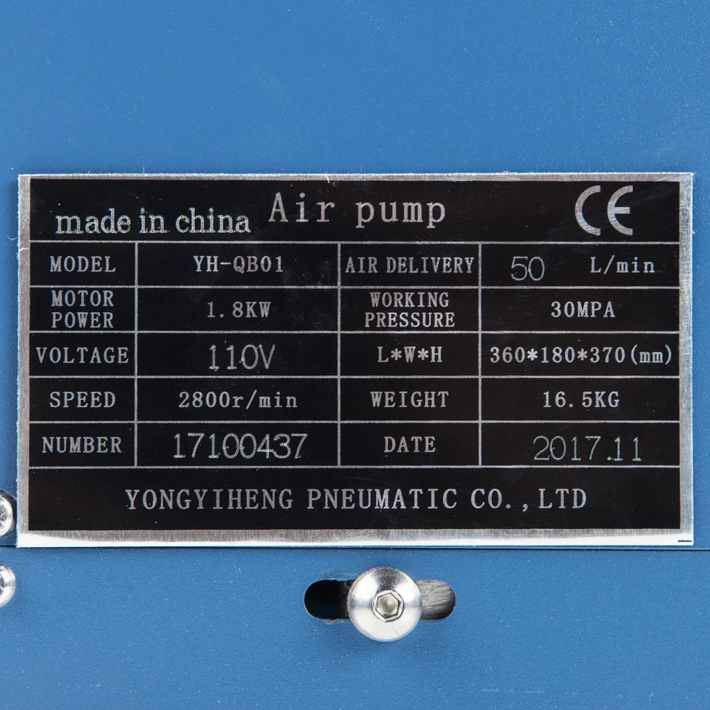 30MPa Electric System Pump Pressure 110V Rifle Compressor Air High