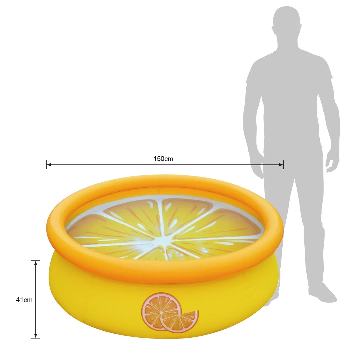 & JLeisure Pack) Orange (2 Pool Set Swimming Outdoor Inflatable Prompt