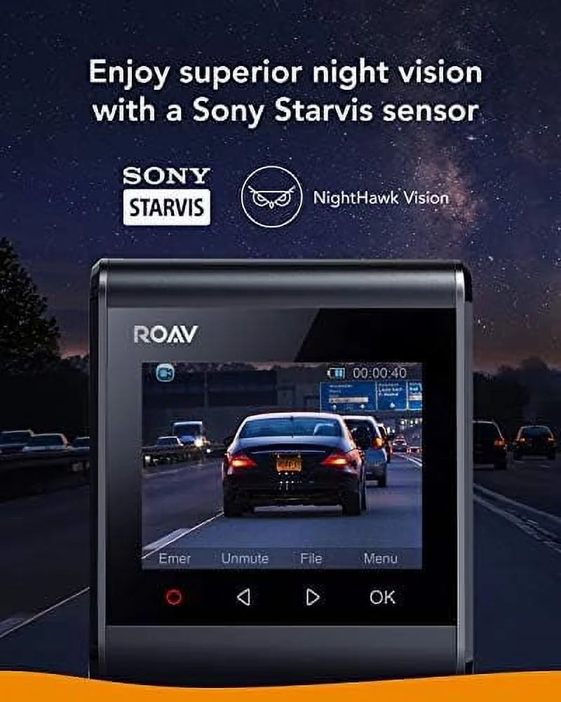 Resolution by black Roav AK-R2122011 Open 60 fps DashCam Full S1 Anker 1080p Box HD