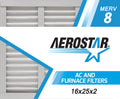 AC 8, Box MERV Air 6 of Furnace - by 16x25x2 and Filter Aerostar