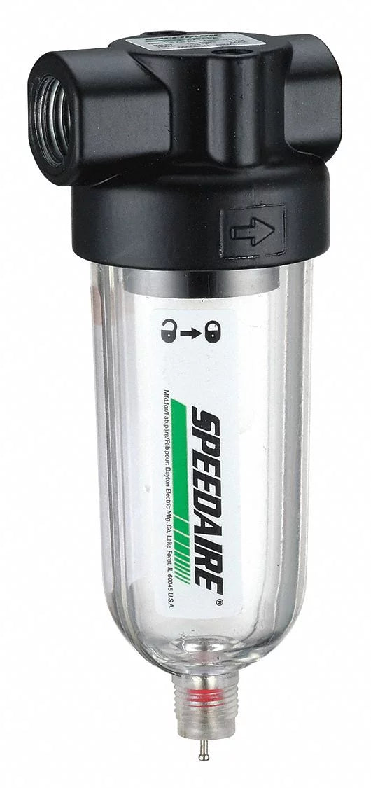 NPT,26 4ZL08 cfm,5 micron Speedaire Filter,1/4"