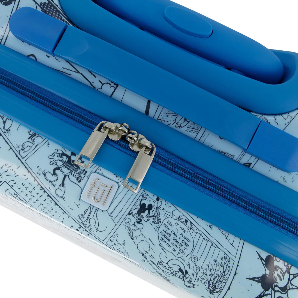 21 Inch Luggage, Disney Mouse Blue Wheels, On Suitcase with Rolling Mickey Carry Kids Spinner Hardshell