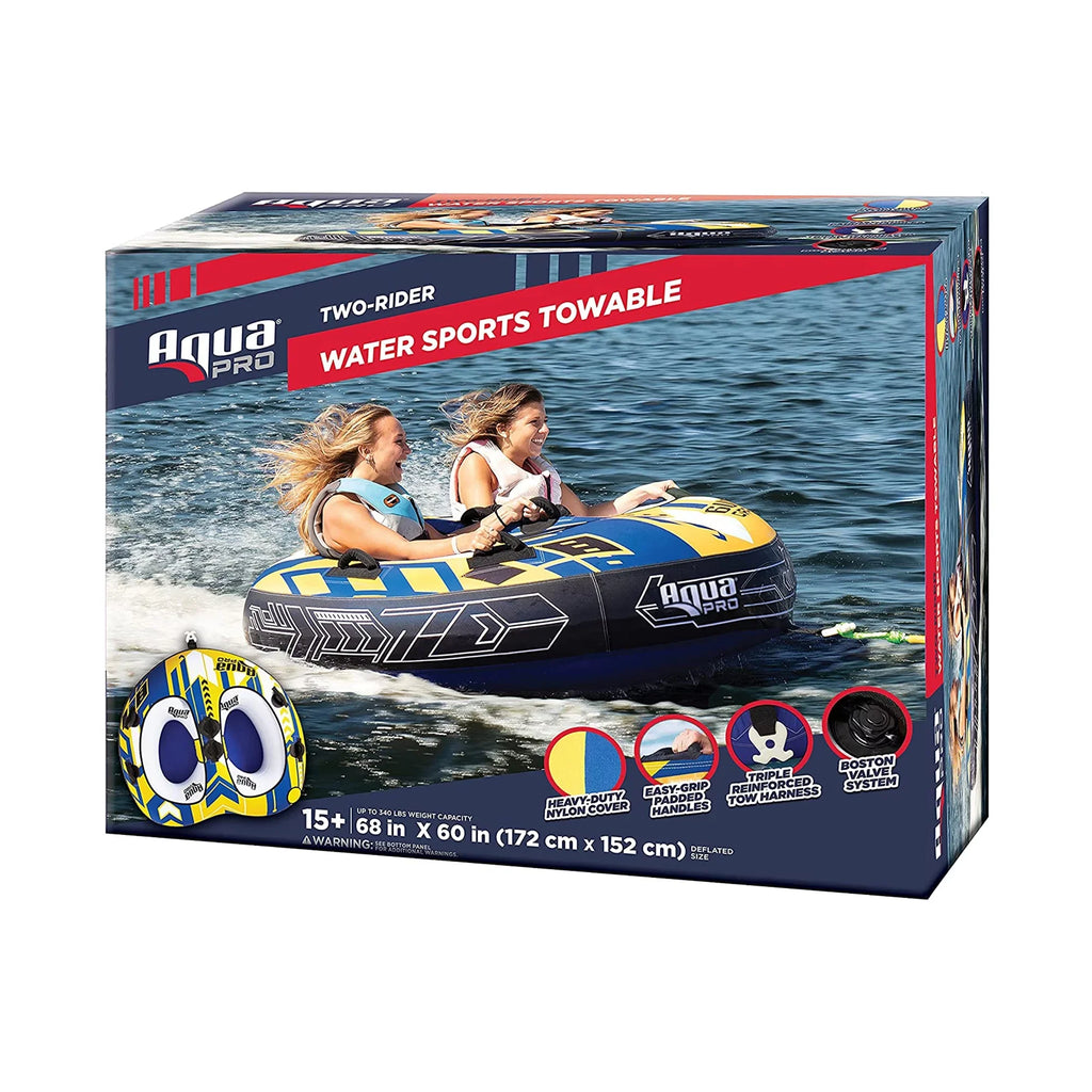 Yellow Heavy & AquaPro Blue Towable Style Nylon Rider, Duty Person Deck 2