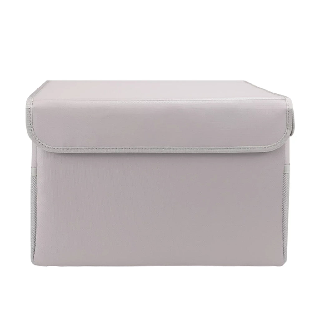 Handles Home Ideal Storage Car, Lid Waterproof Fireproof Sturdy Irfora Box, and for Office with