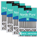 Carbon Replacement (4 16x25x5 3/8) MERV Honeywell 14 Plus Air Filters 4 Pack