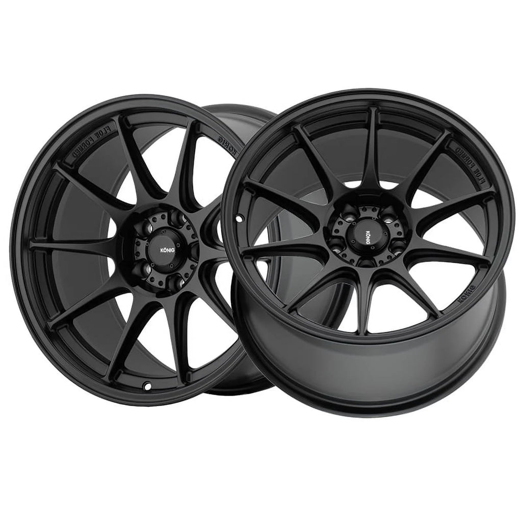 4x100 Konig Dekagram +45et 17x8 57B Semi-Matte Wheel