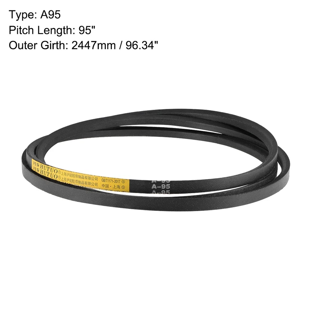Belt Mid-Perimeter, A-Section Drive Rubber A95 V-Belts 95" 2pcs