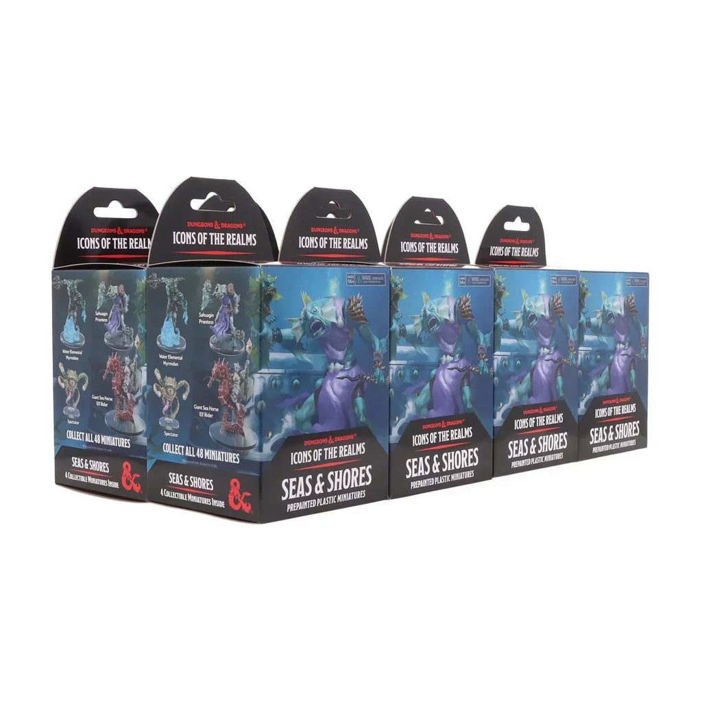 Wizkids Pack 28 Set Realms & of Dungeons - Figurine the Icons Seas Brick & of 8 Shores Booster Dragons