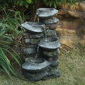 Water Fountain - Experience LED 1 Stone water of with the - cascading - Lights tranquility 35.2