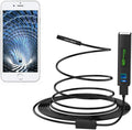 LED Snake Endoscope with for Table Rigid 8 Camera Cable Ipad (5 HD FT) Camera Light PC WiFi Android Metes,16.5 Pancellent iPhone Wireless 1200P Inspection Smartphone Borescope