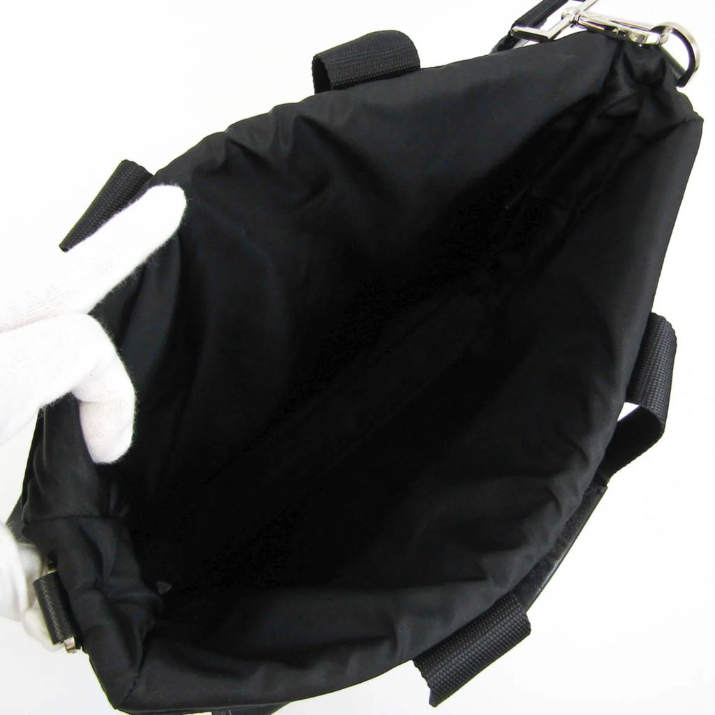 Bag (Good) Shoulder Prada Leather,Nylon Women,Men Pre-Owned