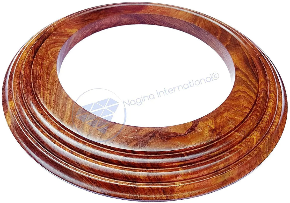 Base Wooden International Nagina Solid Polished Hardwood Handcrafted | (12 Inches) Frame