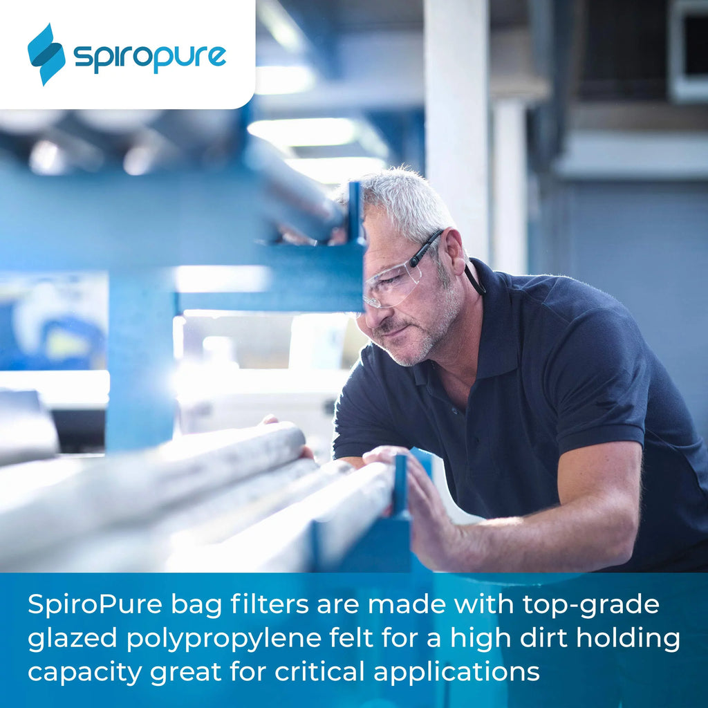5 40) Filter BP-410-5 SP-BP-410-5 Liquid Polypropylene Micron Bag of (Case (10”) SpiroPure Felt 155385-03 #3 Glazed