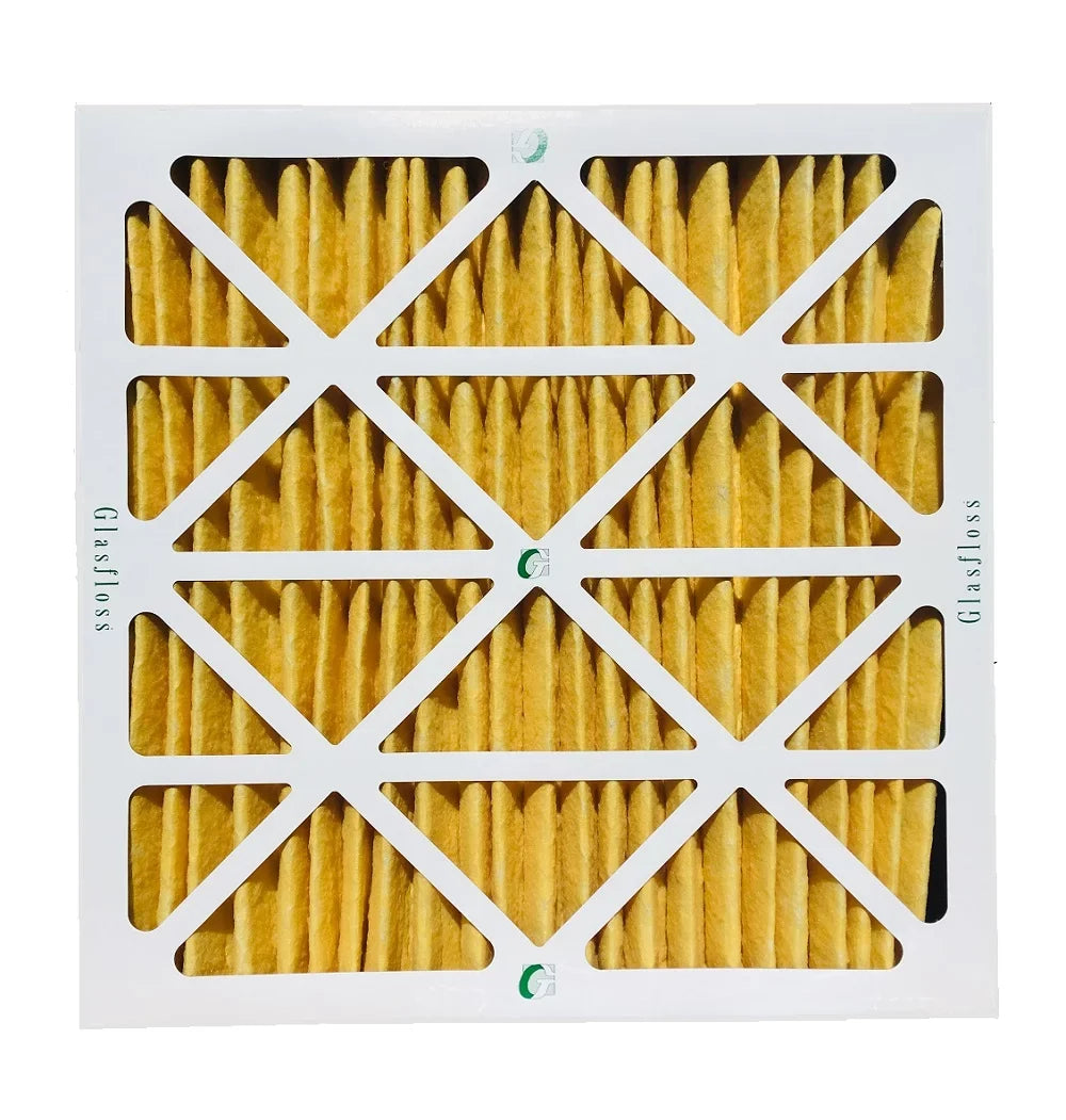 Inch Air by Pack x Size: 2" Filters Pleated x 12x12x2 of Actual 11-1/2 11 3 MERV 1-3/4 Glasfloss. 11-1/2