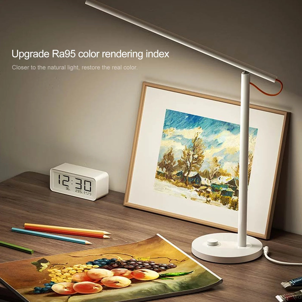 App Smart Ra>95 Control Phone Mode,Flicker-Free Desk Control Desklight Carevas Table Mobile 4 Support Lamps Remote Dimmable