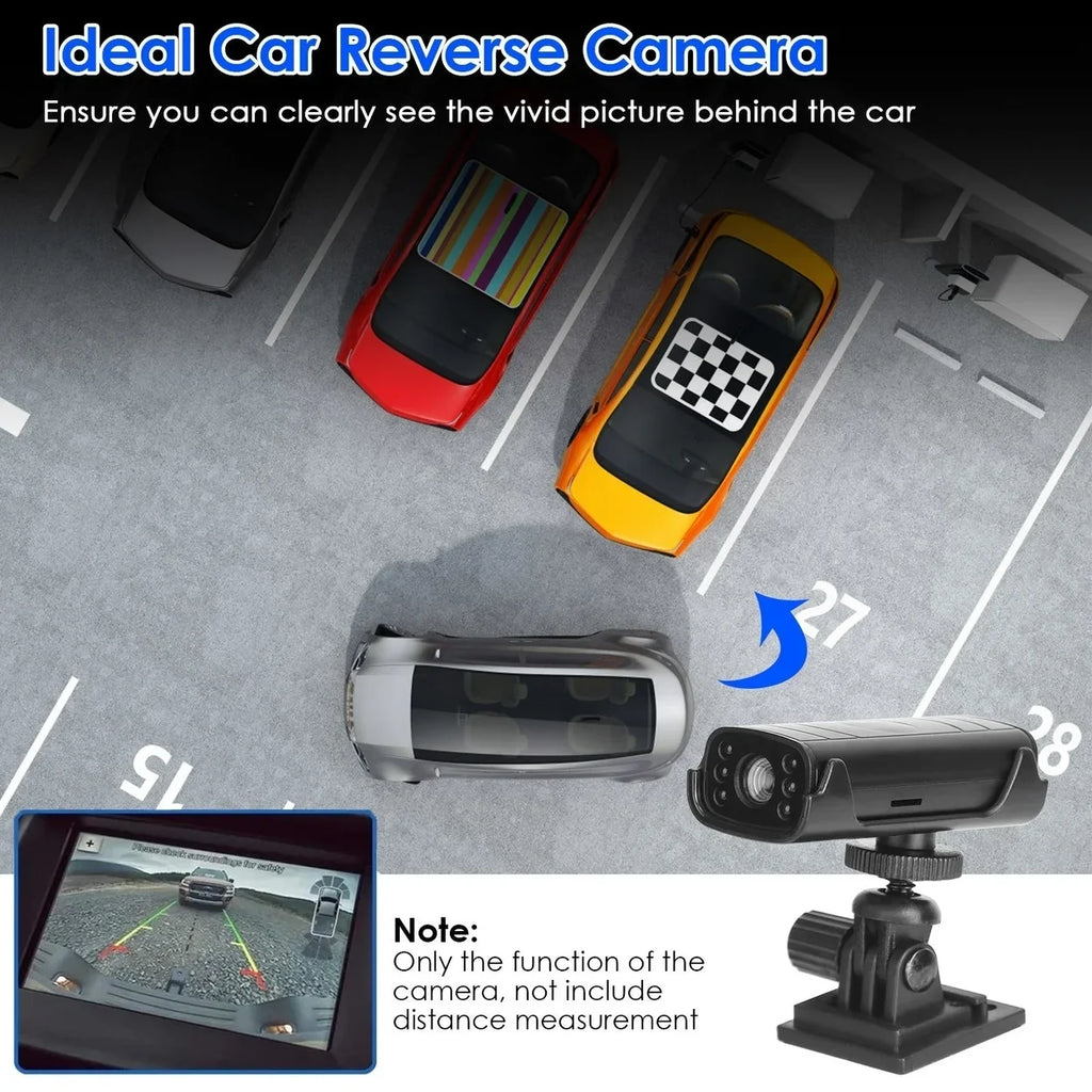 Vehicle Reverse Camera Camera Flexible Night Camera Guide Base Backup Vision Hitch Wireless with Rechargeable Adhesive