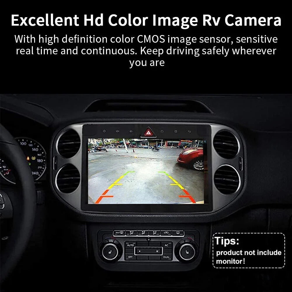 '- Cam Wired Cars Angle for - Waterproof View KingFurt Night American Universal IP68 Backup - Vision Viewing Camera Rear 170°