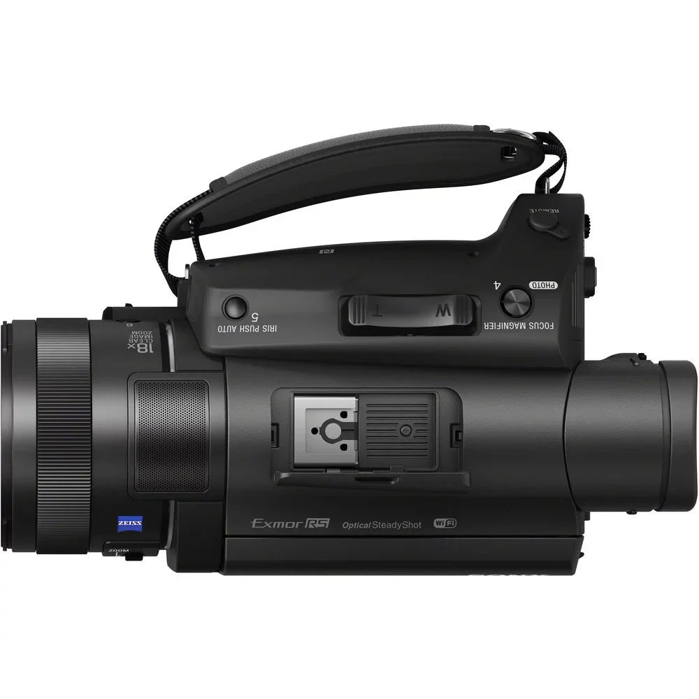 Camera 4K Sony HD Camcorder + 128GB FDR-AX700 Video + + 2 Memory Card + Extra and Charger Batteries Handycam M Case