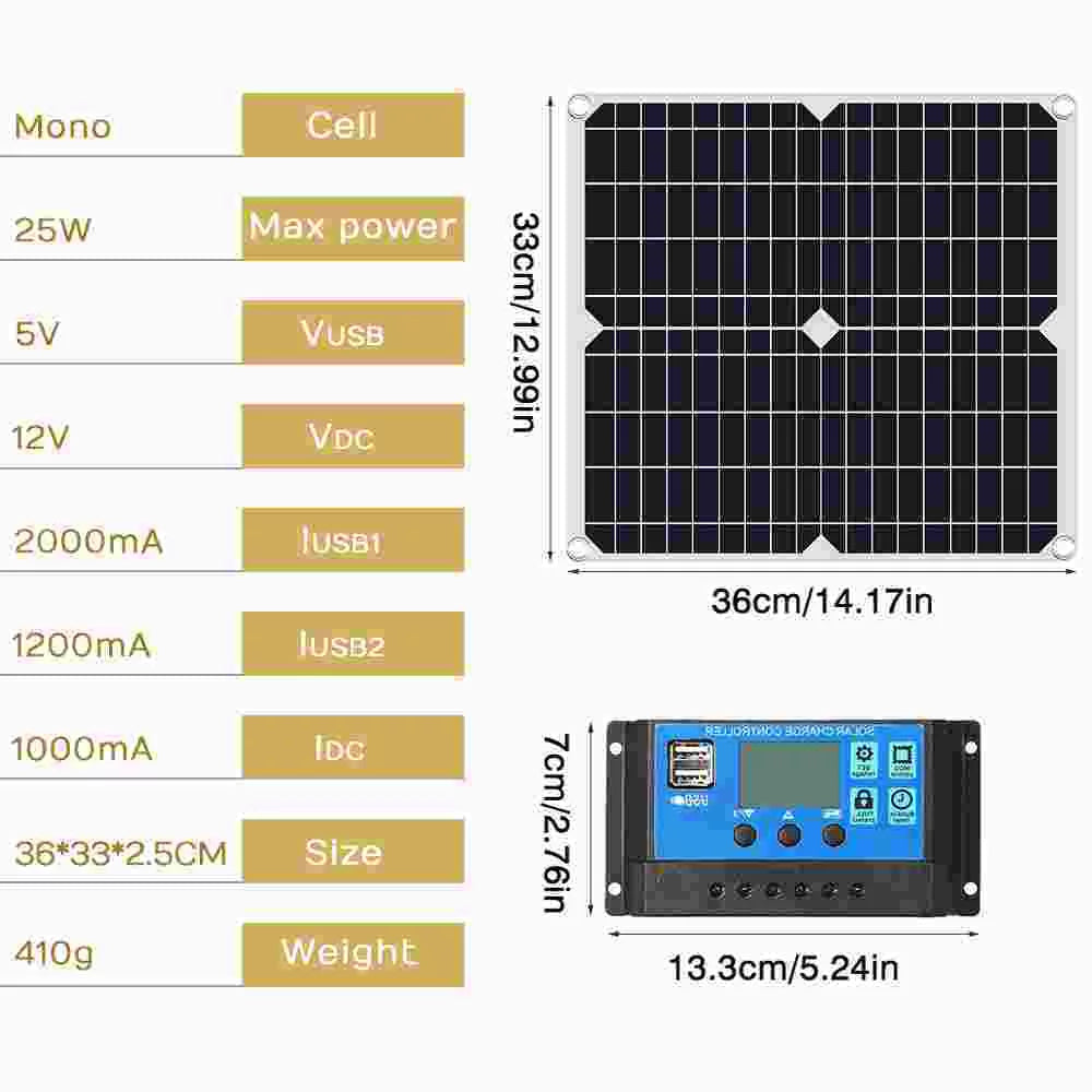 car source light panel outdoor home charger charge solar MDHAND camping controller 200W kit solar with emergency