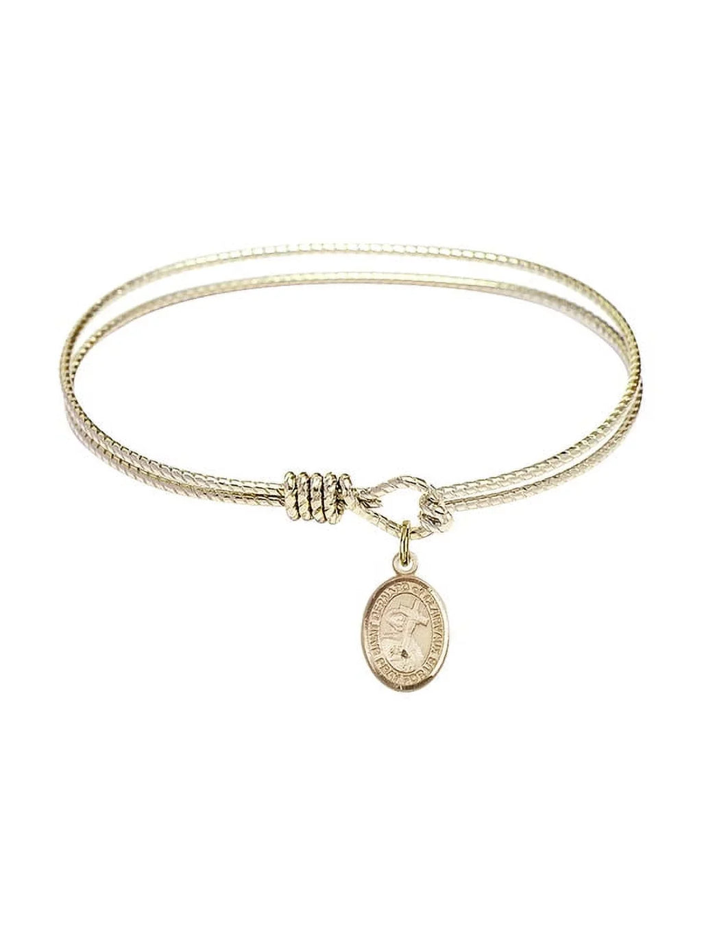 in Clairvaux of Gold-Filled Eye St. 1/4 w/ Hook Oval 6 Bangle Bernard Bracelet inch