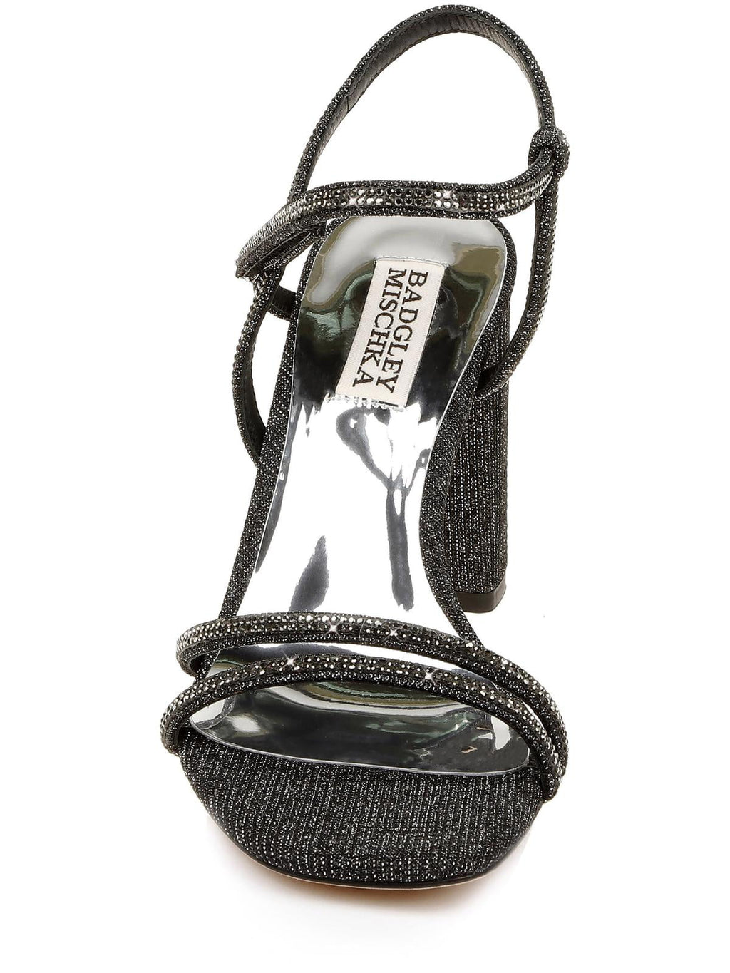 Shimmer Rebekah Strappy Heels Mischka Badgley Block Womens