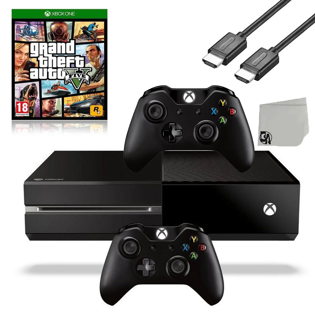 AXTION GTA 500GB Cable One Xbox Game V BOLT Gaming Bundle Like 2 With Console HDMI Original Controller Included Microsoft New