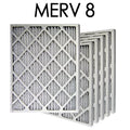 '- Actual Filter Air | MERV 6PK 8 Pleated Size 16x25x2 15.5x24.5x1.75
