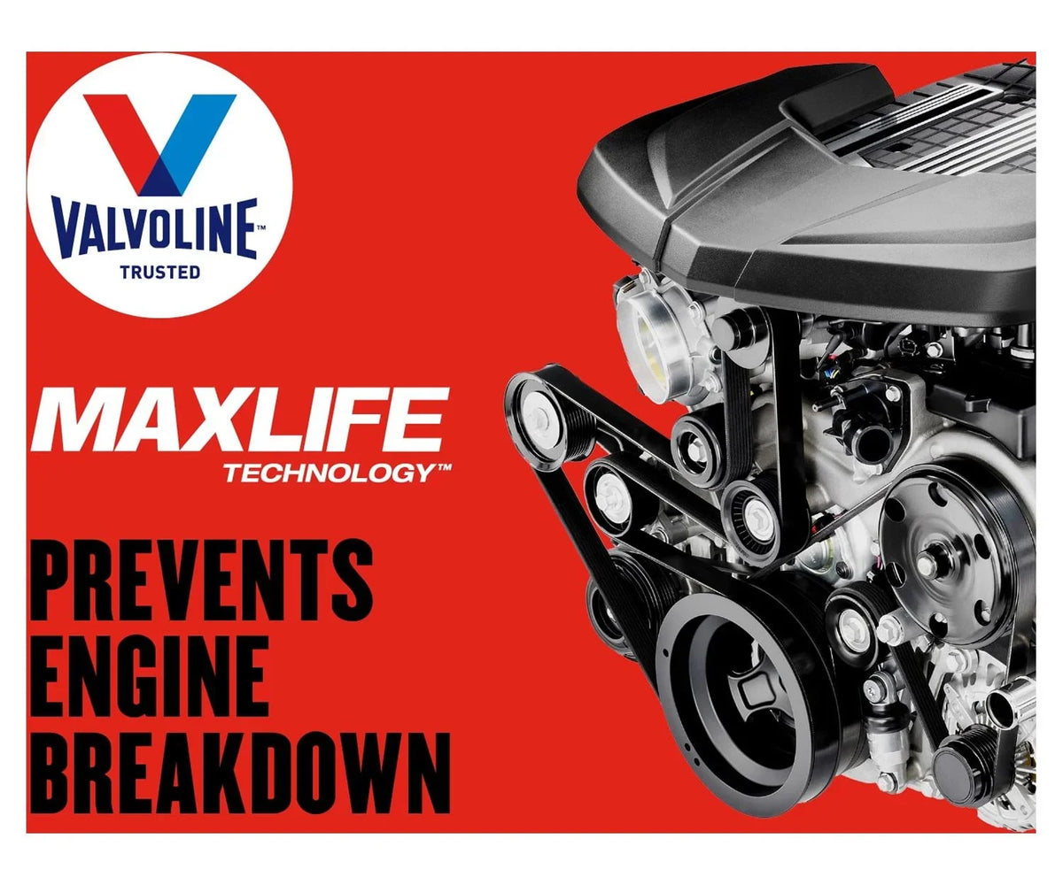 10W-30 MaxLife Valvoline Garage High QT Blend Oil Mileage Motor 12 Box Synthetic