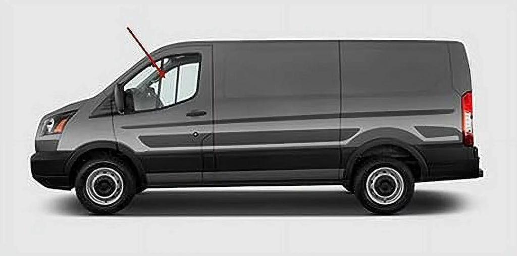 Front Door Driver Van Window Transit Left Ford Glass 2015-2022 Low-Roof with 83.2" Compatible Models Side Door