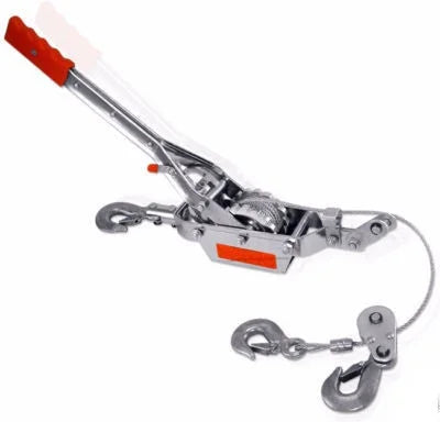 Hand Ton Winch Cable Tool Power Hook Come Comealong Puller Along Hoist 4 Pull 3