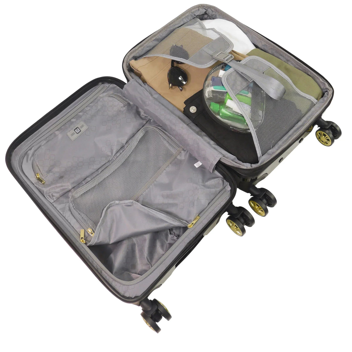 Wheels, Piece Spinner 3 Rolling 22, Suitcase Inch, with 31 Set Luggage, Grove 27, and Hardshell