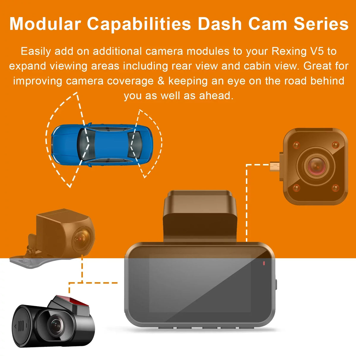 V5 View Rear Rexing Camera
