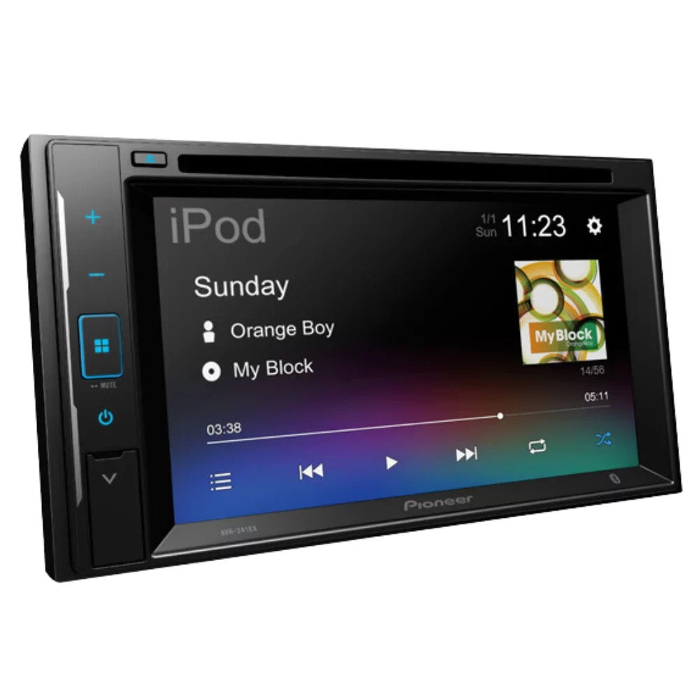 AM/FM Bluetooth/Backup Explorer DIN for Media Ford 6.2" 2 KIT4746 with 1998-2001 Camera/Installation Car Double Bundle DVD/CD W/ Door Kit/in-Dash Pioneer Receiver Stereo Digital Touchscreen AVH-241EX