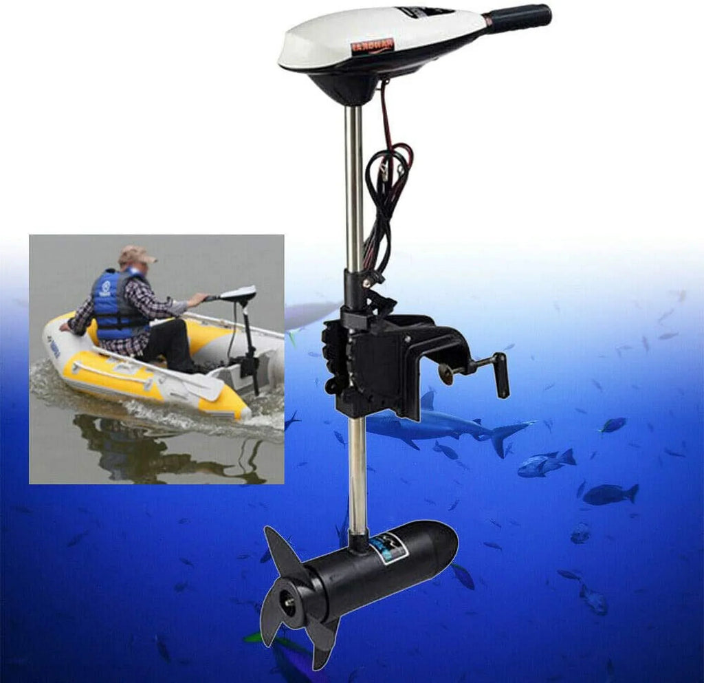 Outboard Electric Inflatable Fishing Outboard Engine Boat Brush Engine 12V Boat Motor Motor 65lb 660W