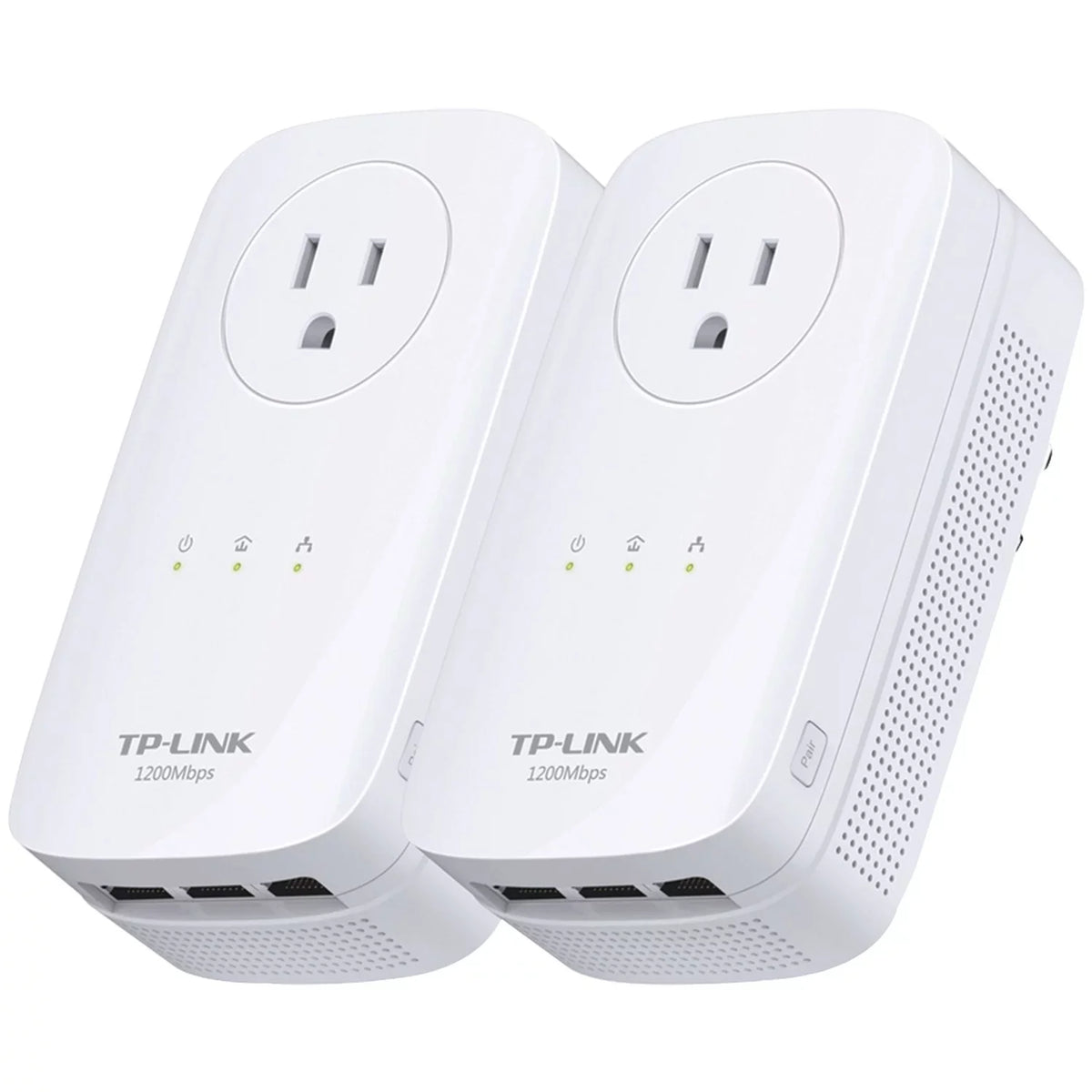 Gigabit Link Through Home Pass Power TP Line AV1200 3 Adapter Starter Kit Port