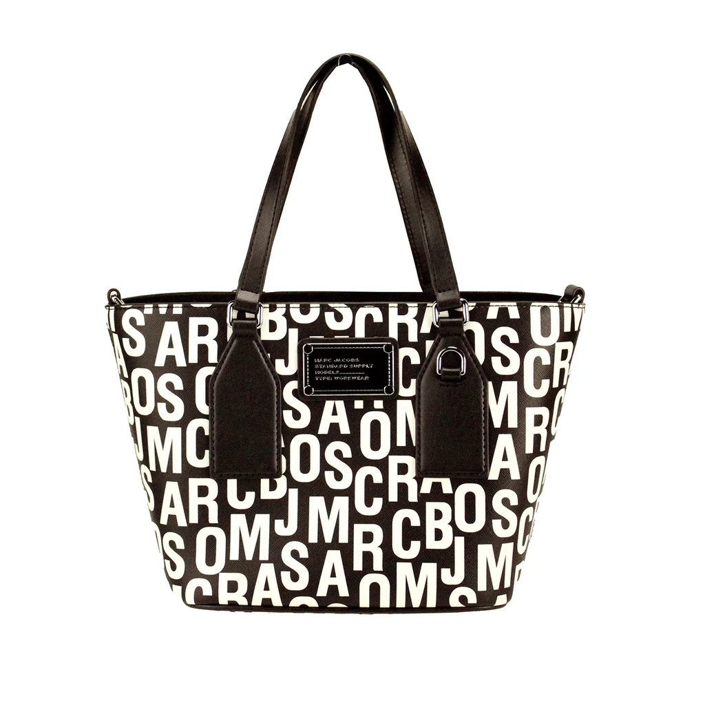 Crossbody Saffiano Jacobs Leather Bag Marc Monogram Print Small White Tote