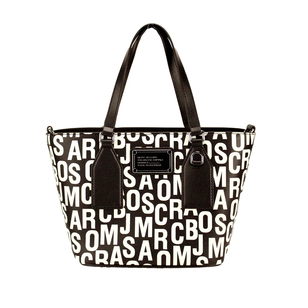 Crossbody Saffiano Jacobs Leather Bag Marc Monogram Print Small White Tote
