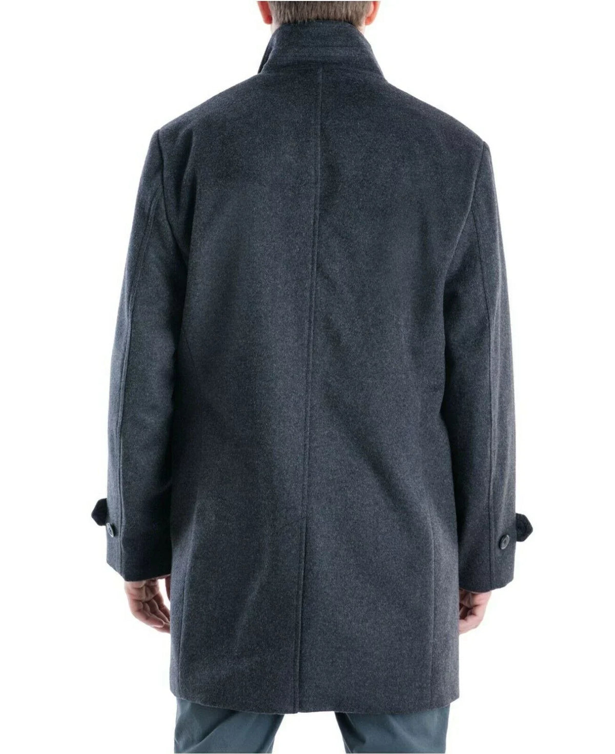 38S Classic-Fit London Fog Gray, Overcoat, Clark Men's