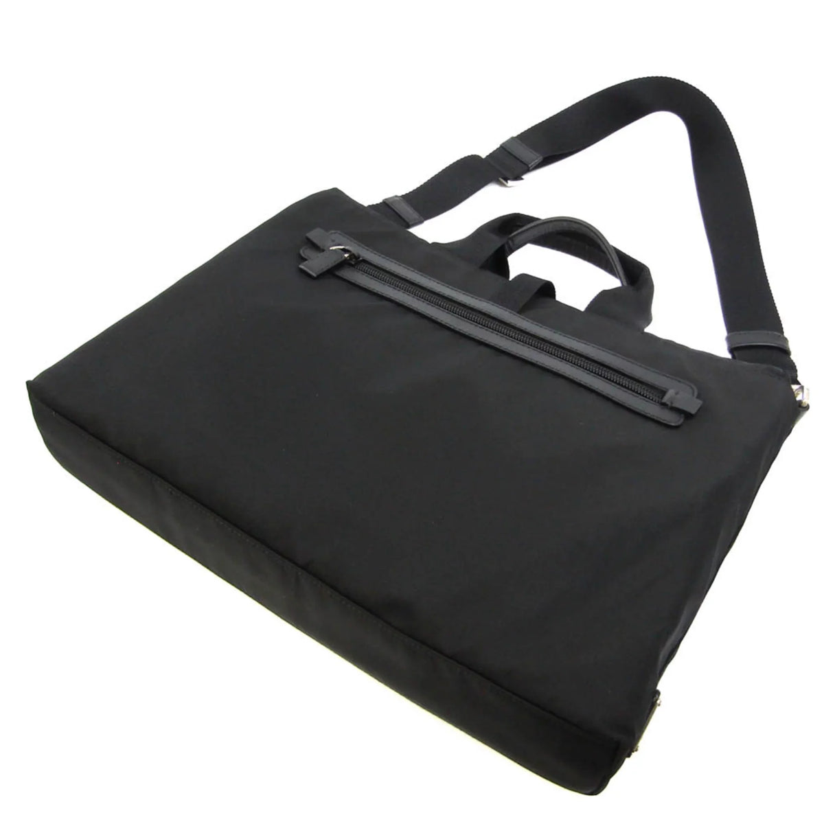 Bag (Good) Shoulder Prada Leather,Nylon Women,Men Pre-Owned
