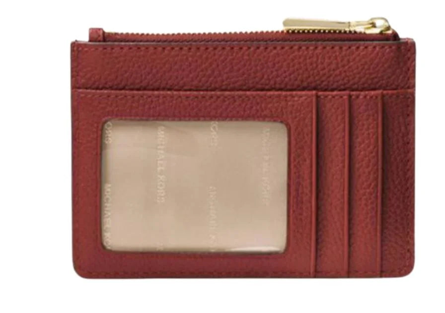 Coin Red Purse MICHAEL Leather KORS