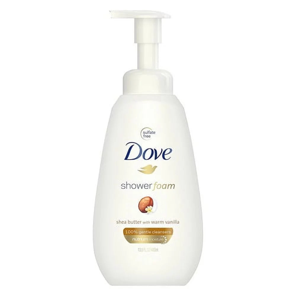 Shower 13.5 with Foam Wash, Foaming Shea Pack Warm 3 Body Vanilla Oz, Butter Dove