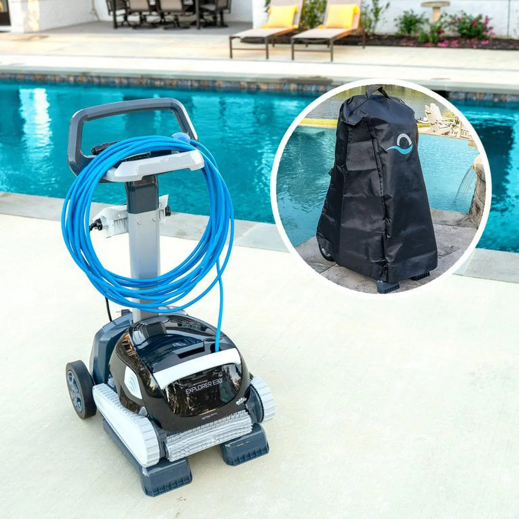 Pool with Robotic Pools In-Ground Automatic E30 Caddy Cover, 50 Caddy Swimming Ideal Dolphin and Classic Cleaner up Universal Feet for Explorer to