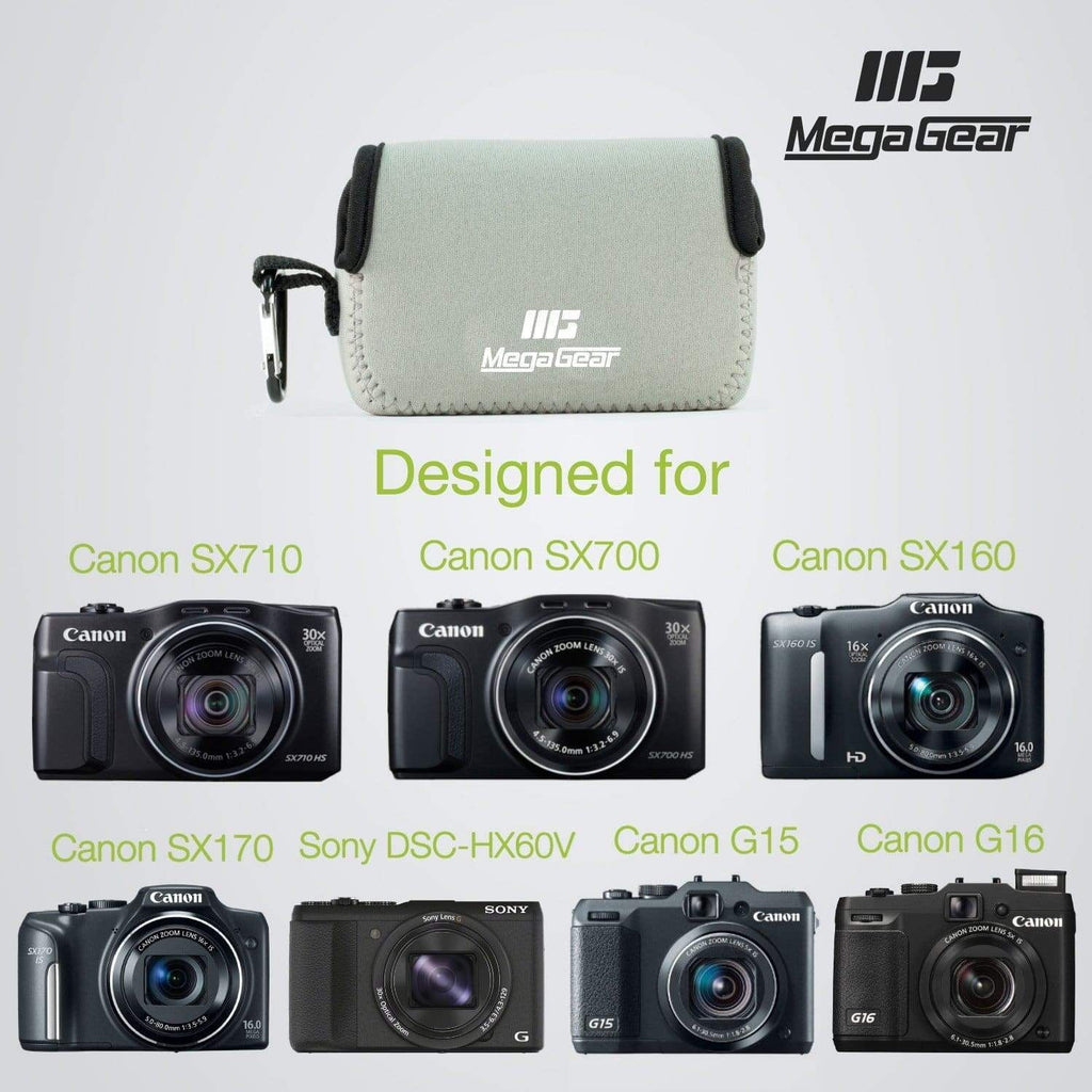 Camera HS, Case PowerShot HS, IS G15, SX170 Canon SX700 Neoprene Canon SX160 Sony DSC-HX50V, DSC-HX60V, HS, SX710 MegaGear G16, IS, SX720